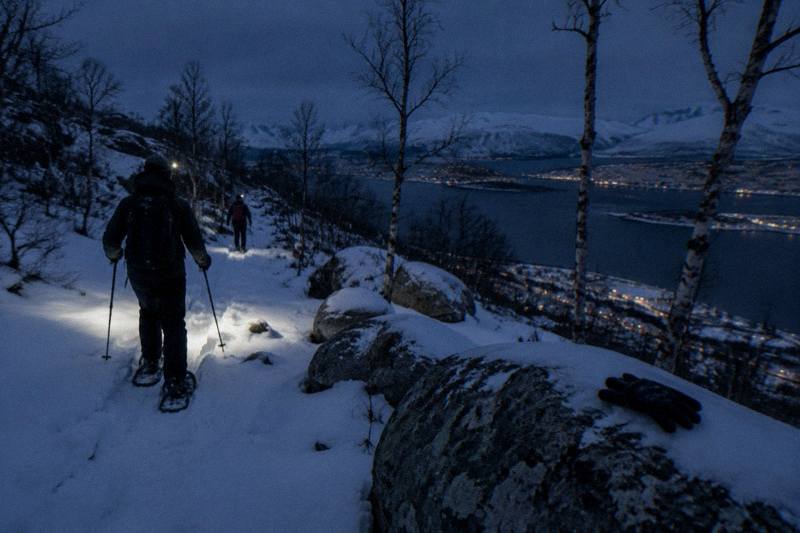 Snowshoe Hill Hike in Tromsø